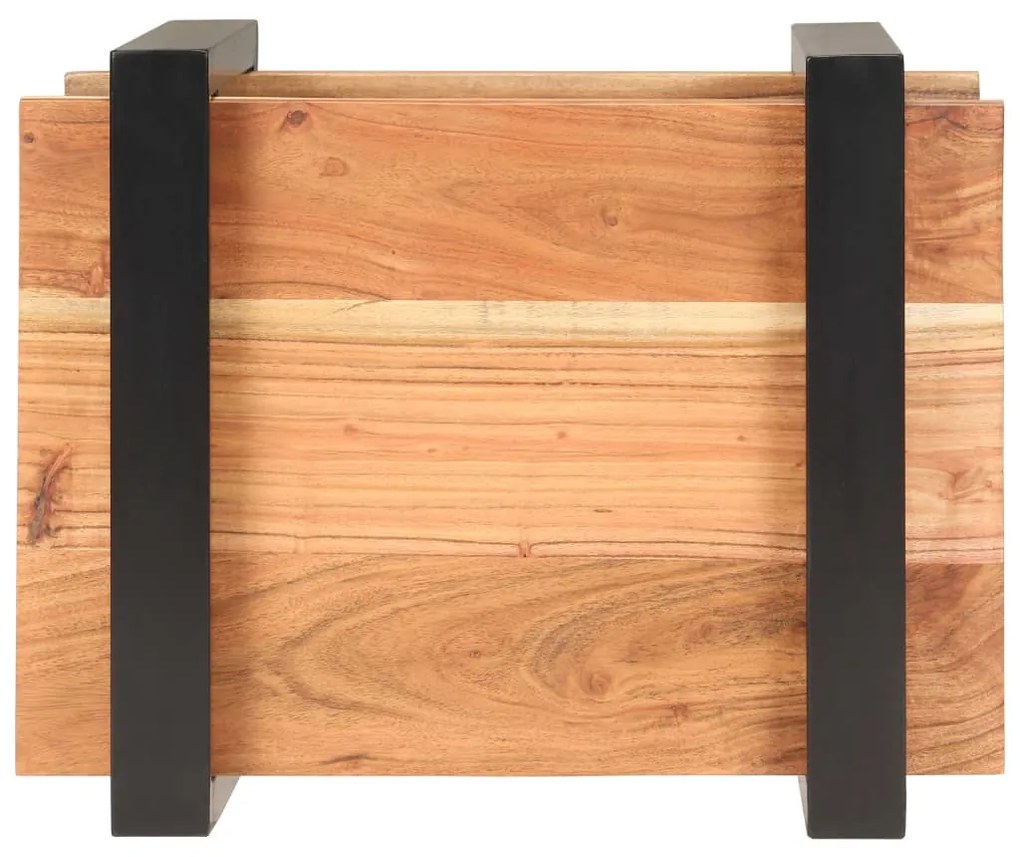 vidaXL Κομοδίνο 50 x 40 x 40 εκ. από Μασίφ Ξύλο Ακακίας