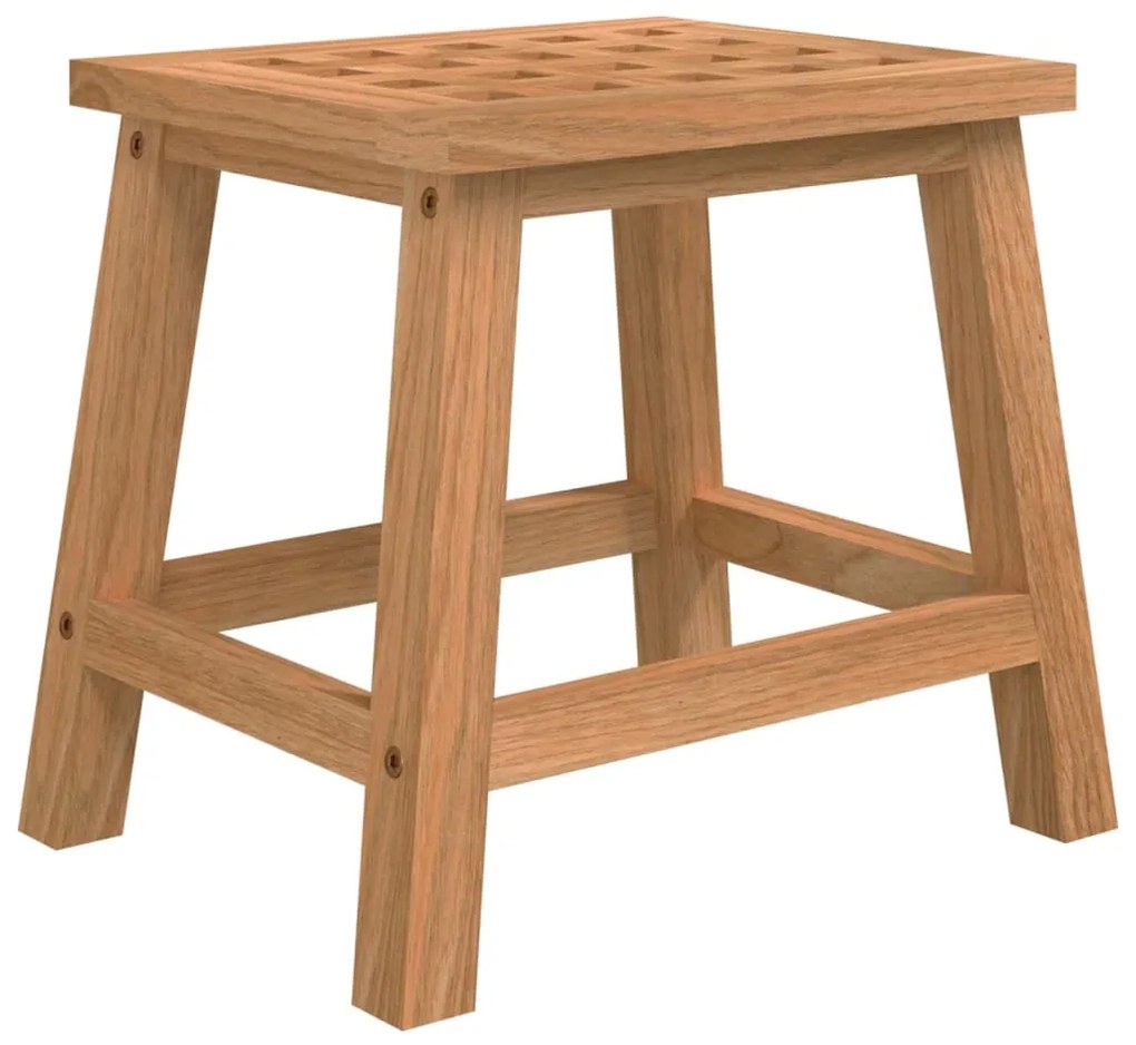 vidaXL Σκαμπό 29x22,5x25,5 εκ. Μασίφ Ξύλο Καρυδιά