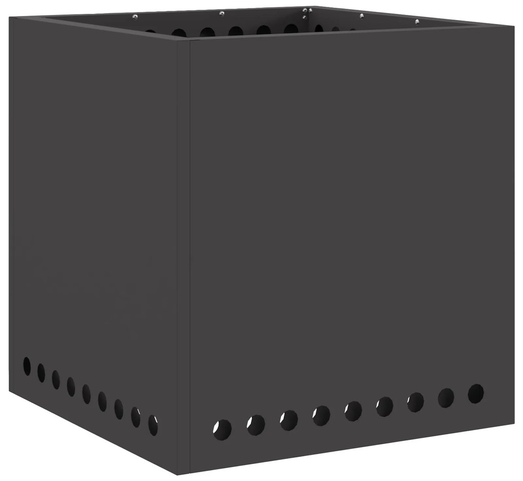 vidaXL Συγκεντρωτής Καπνού Τετράγωνος Μαύρος 48x48x50 εκ Ατσάλι