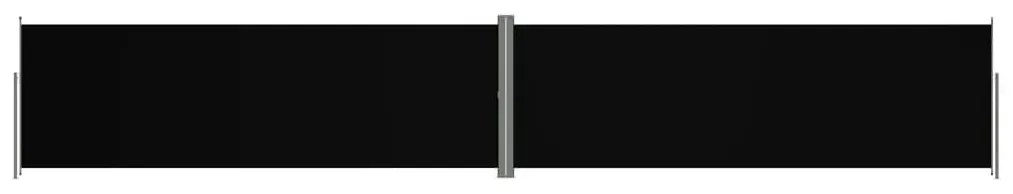 Σκίαστρο Πλαϊνό Συρόμενο Μαύρο 200 x 1200 εκ. - Μαύρο