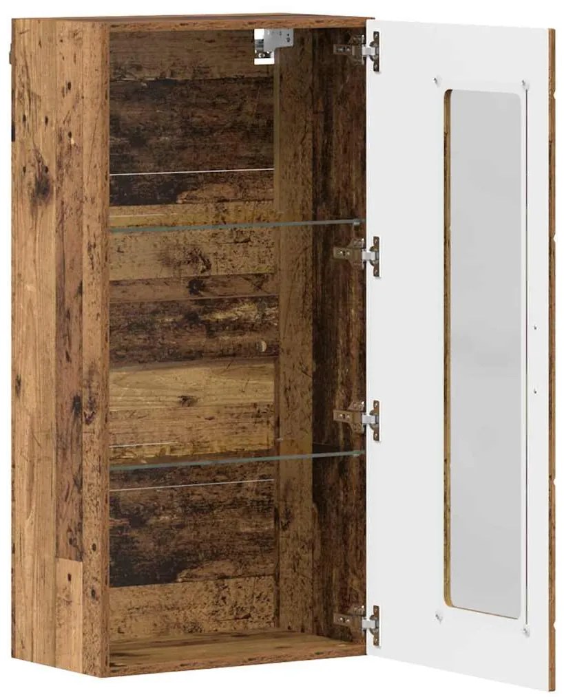 vidaXL Ντουλάπα τοίχου Παλαιό ξύλο 55 x 29 x 100 εκ Επεξεργασμένο ξύλο