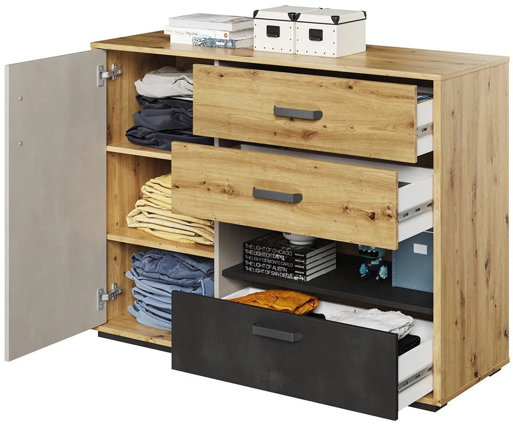 Συρταριέρα Qubic 1D3S