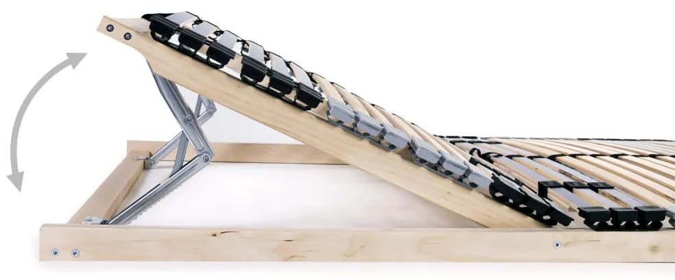 vidaXL Τελάρο Κρεβατιού με 42 Σανίδες &amp; 7 Ζώνες 120 x 200 εκ.