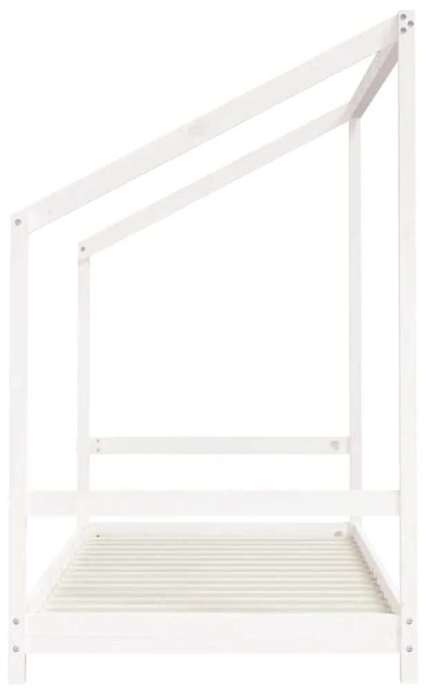 vidaXL Πλαίσιο Παιδικού Κρεβατιού Λευκό 90 x 200 εκ. Μασίφ Ξύλο Πεύκου