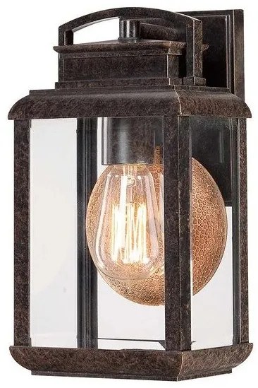 Φανάρι  Απλίκα Φωτιστικό Τοίχου 1xE27  30cm  IP44 Byron Elstead Lighting-QZ-BYRON-S-Μπρονζέ QZ-BYRON-S