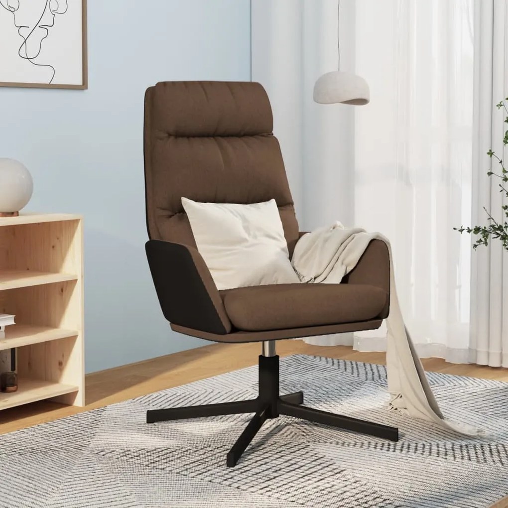 vidaXL Πολυθρόνα Relax Καφέ Υφασμάτινη