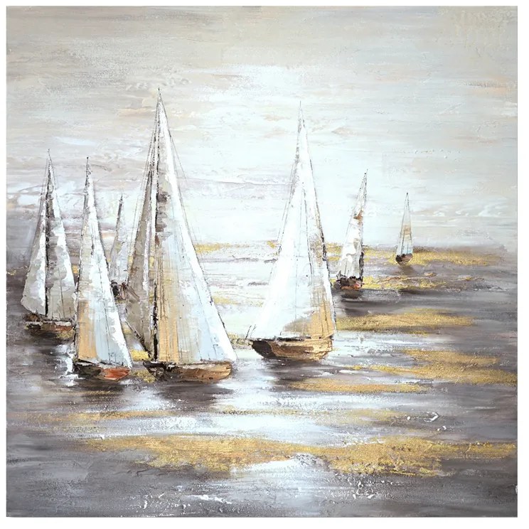 Πίνακας σε καμβά Sailer I Inart 100x3x100εκ - 296-000026