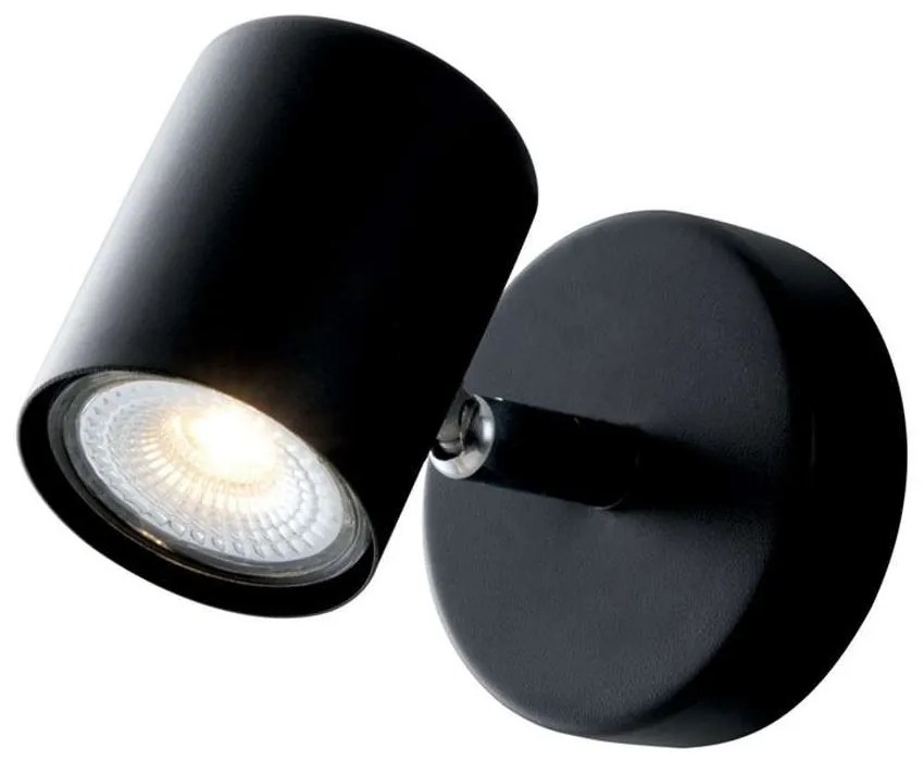 Φωτιστικό Οροφής - Σποτ Zero SPOT-ZERO-1 NER Ρυθμιζόμενο 1xGU10 8x12cm Black Intec Metal
