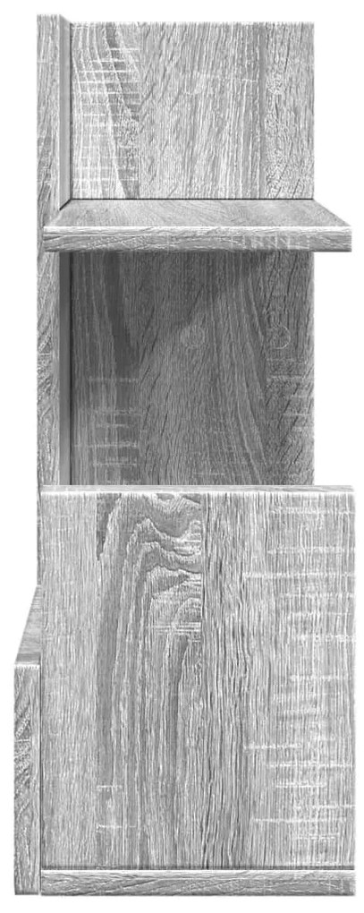 vidaXL Έπιπλο Οργάνωσης Γραφείου Γκρι Sonoma 49x20x52,5 εκ Επεξ. Ξύλο