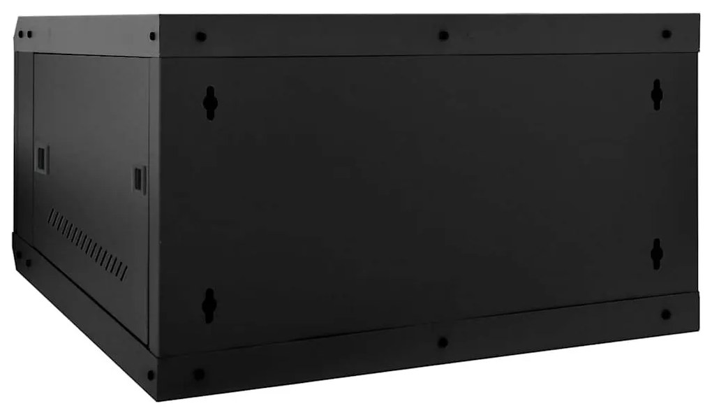 vidaXL Ντουλάπα δικτύου με αποθήκευση Μαύρο 53 x 60 x 30 εκ Ατσάλι
