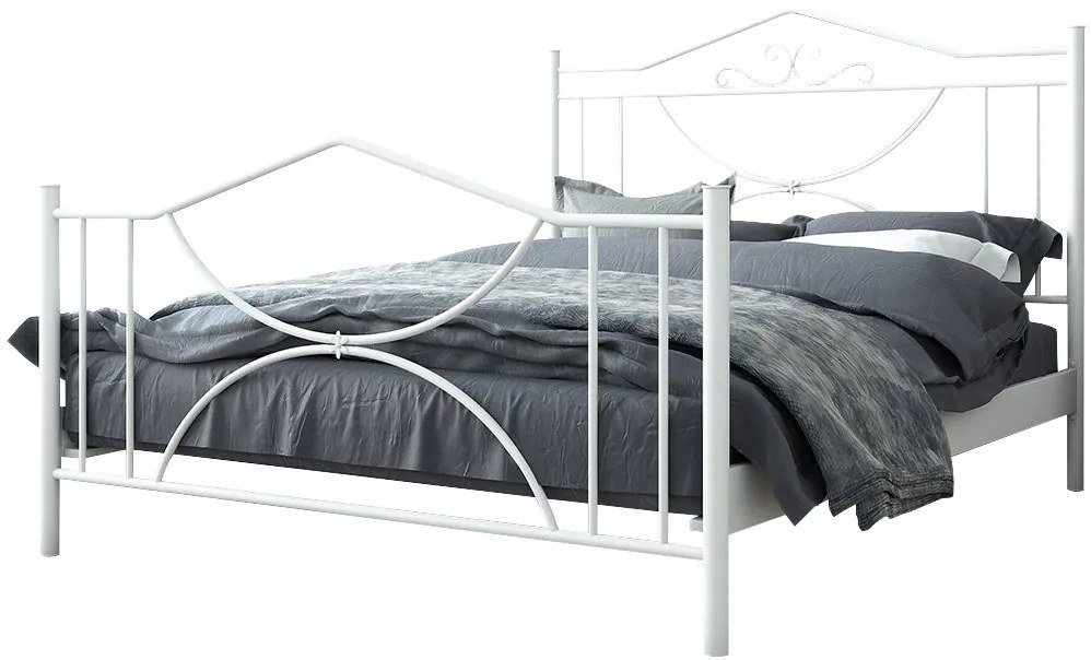 Κρεβάτι Roza-90x200-Εκρού-Με ποδαρικό
