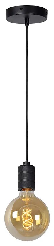 Φωτιστικό Κρεμαστό Lucide 08426-01-30 JOVA Μαύρο Ματ (Black Mat)