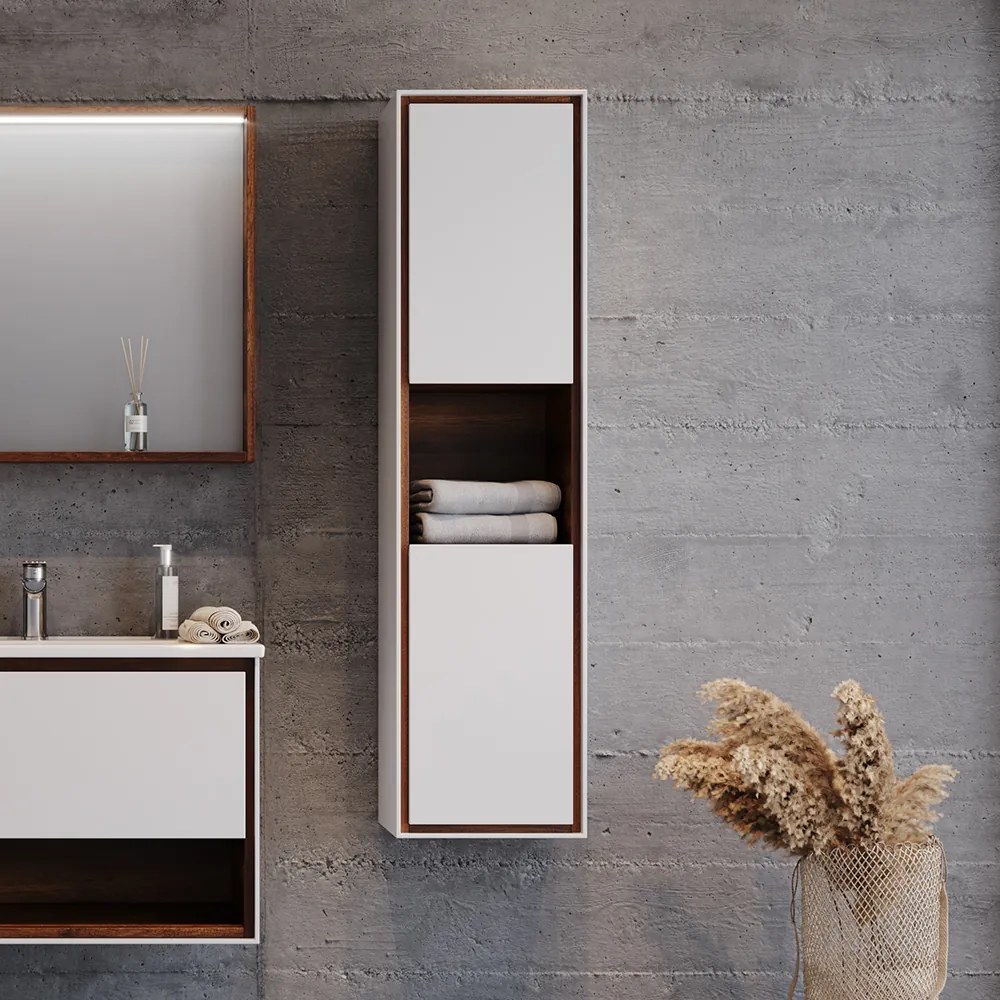 Στήλη NEW LUNA Λευκό MDF 18mm Λάκα 35 3CLUN035WMB κρεμαστή 3CLUN035WMB