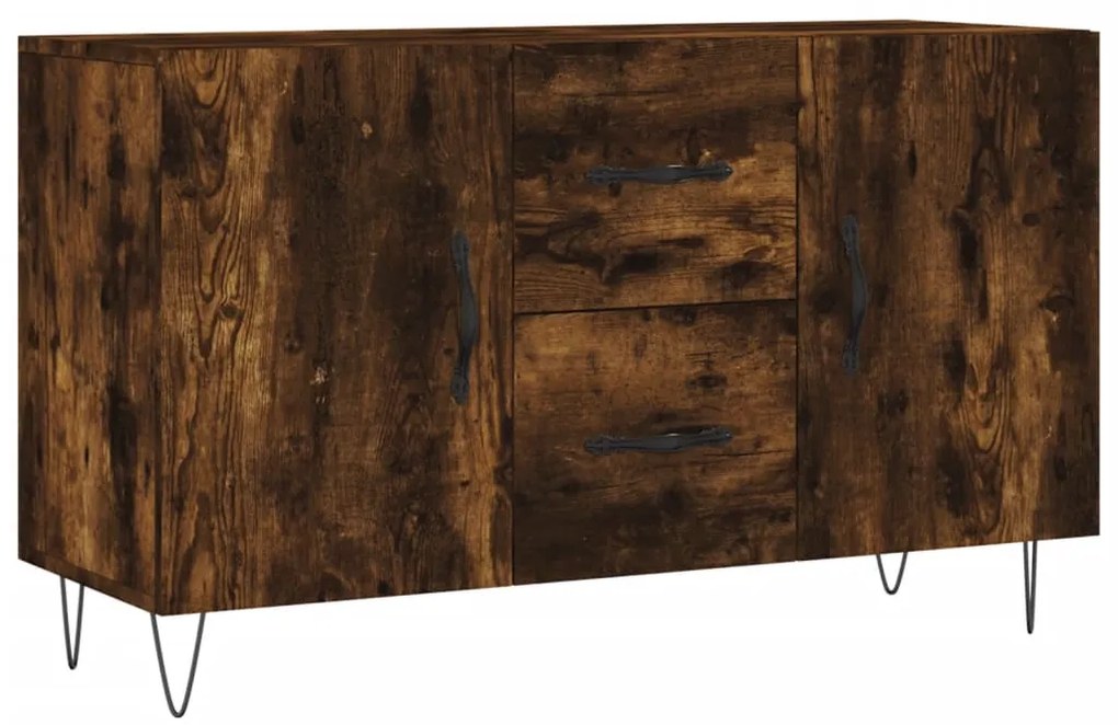 vidaXL Μπουφές Καπνιστή Δρυς 100 x 36 x 60 εκ. Επεξεργασμένο Ξύλο