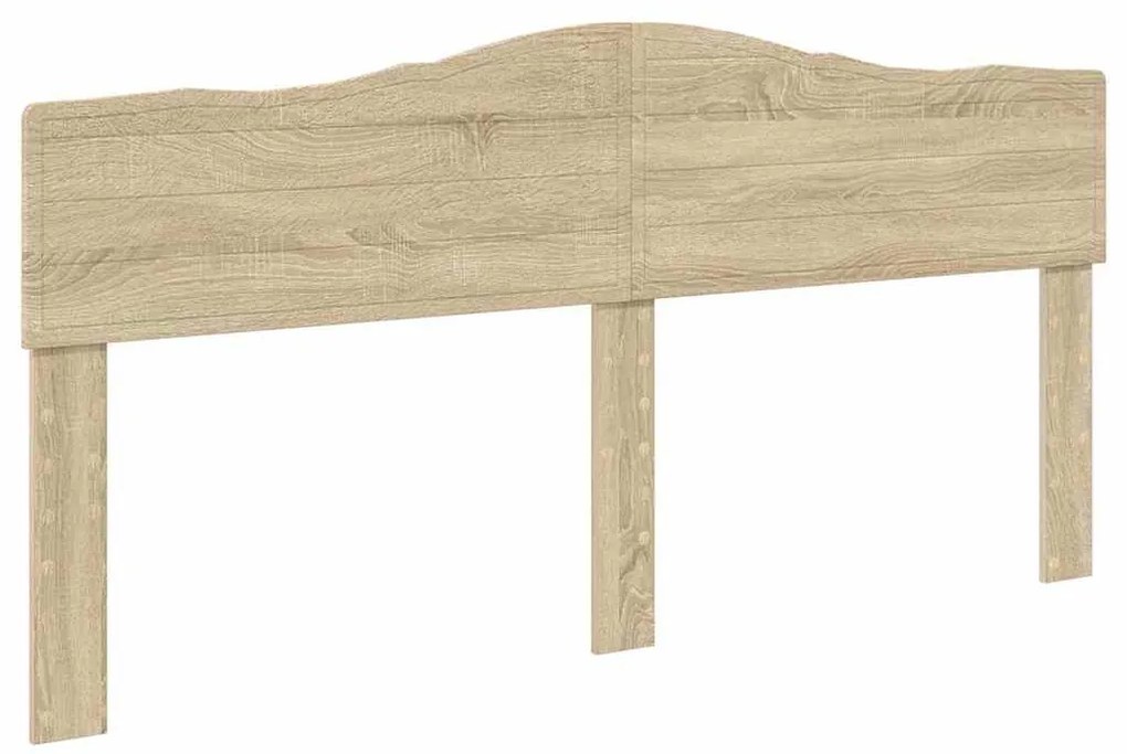 vidaXL Κεφαλάρι με κεφαλάρι Δρύς Sonoma 180 cm Επεξεργασμένο ξύλο