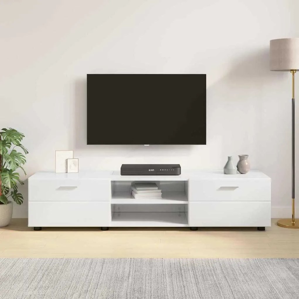 vidaXL Ντουλάπι TV με συρτάρι Γκρι σκυροδέματος 150 x 39 x 30 εκ