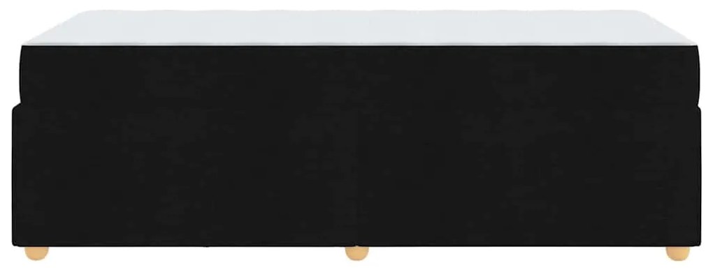 vidaXL Σκελετός κρεβατιού με στρώμα Μαύρο 100 x 200 cm ύφασμα