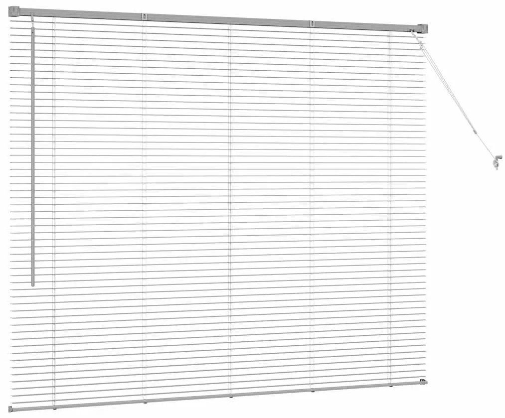 vidaXL Ρολό Παραθύρου με κουρτίνες Ασημί Αλουμίνιο