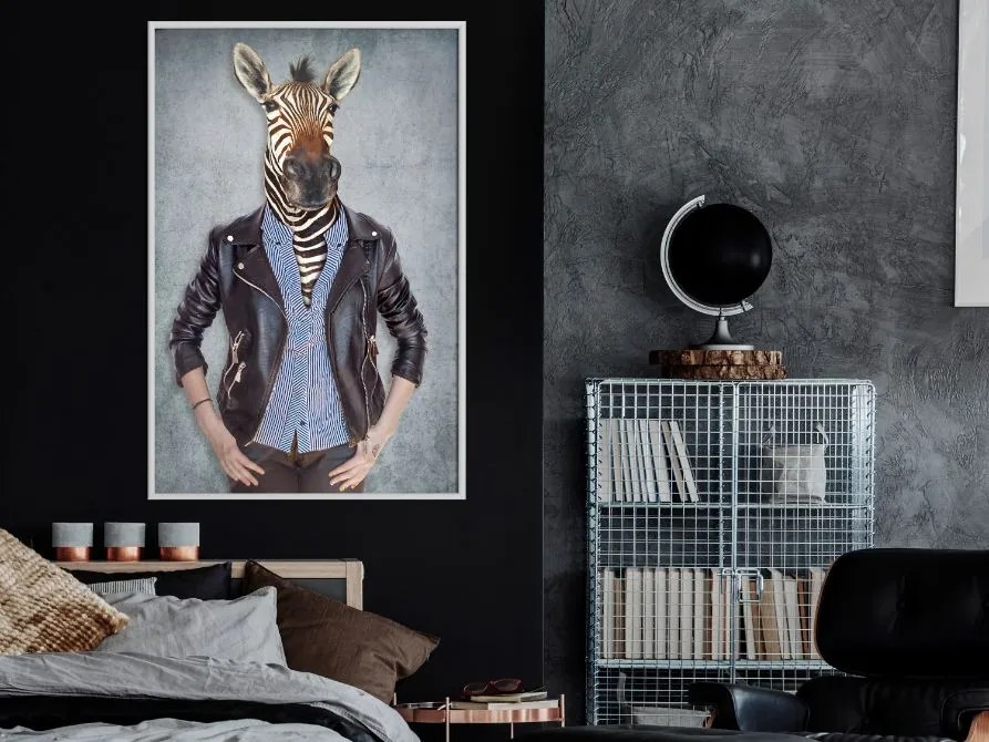 Αφίσα - Animal Alter Ego: Zebra - 20x30 - Χρυσό - Χωρίς πασπαρτού