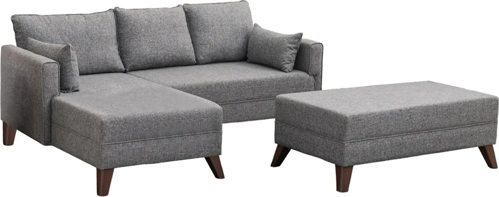 Corner Sofa-Bed Bella Corner Sofa Left 2 Grey