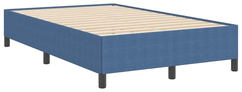 vidaXL Σκελετός Κρεβατιού Μπλε 120 x 200 cm Βελούδο
