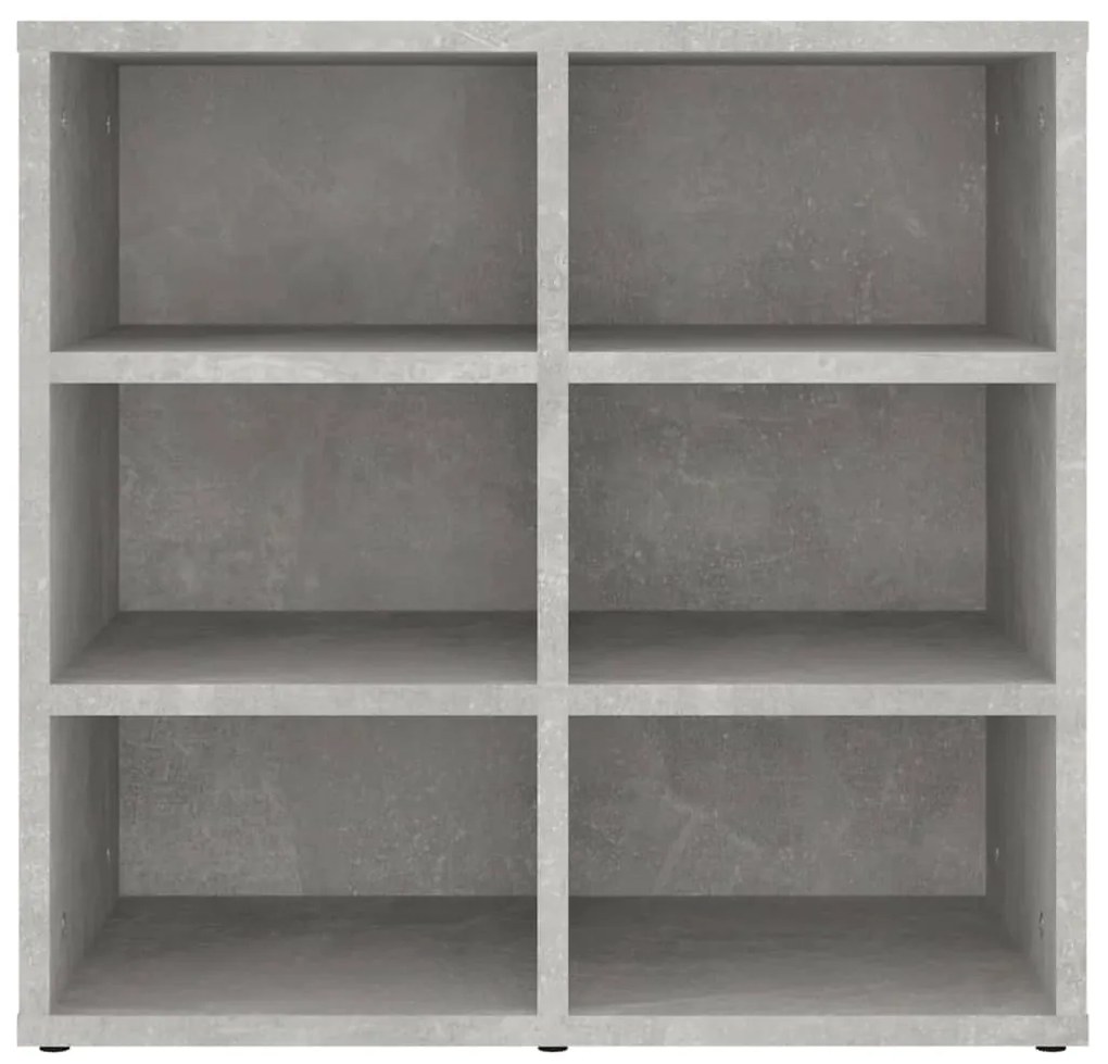 Παπουτσοθήκες 2 τεμ. Γκρι σκυροδέματος 52,5 x 30 x 50 εκ. - Γκρι