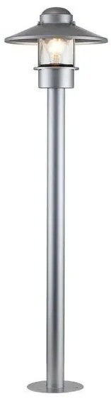 Επιδαπέδιο Φωτιστικό  Κολονάκι  1xE27 IP44  100cm  Klampenborg Elstead Lighting-KLAMPENBORG-BOL-SIL-Ασημί KLAMPENBORG-BOL-SIL