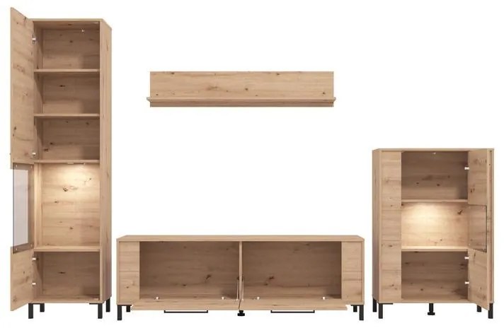 Σύνθετο σαλονιού DURHAM AH σε Artisan Oak 299x40x193εκ. 299x40x193 εκ.