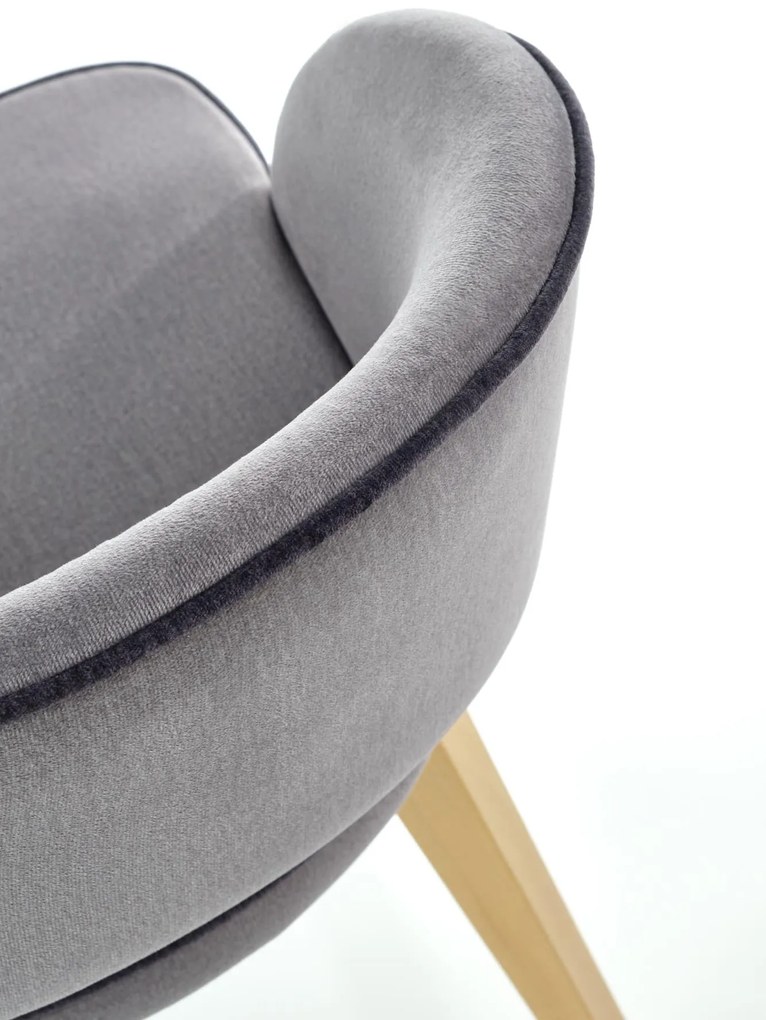 MARINO chair, color: velvet - MONOLITH 85 (light grey) DIOMMI V-PL-N-MARINO-D.MIODOWY-MONOLITH85