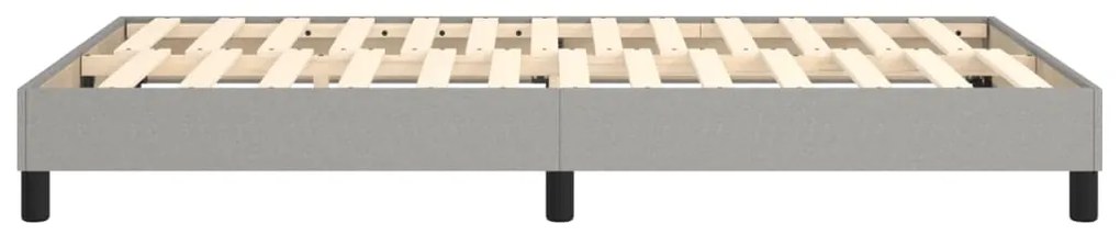 vidaXL Σκελετός Κρεβατιού με Ελατήρια Αν. Γκρι 120x200 εκ. Υφασμάτινο