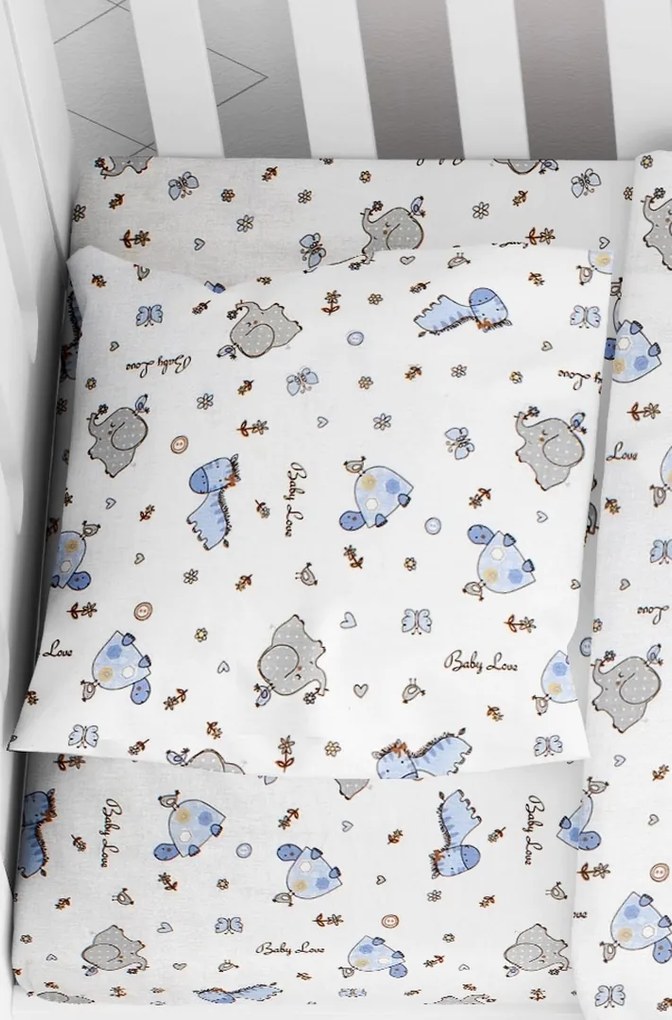 DIMcol ΜΑΞΙΛΑΡΟΘΗΚΗ ΕΜΠΡΙΜΕ ΒΡΕΦ Cotton 100% 35Χ45 Elephant 174 Blue 1915817707117470