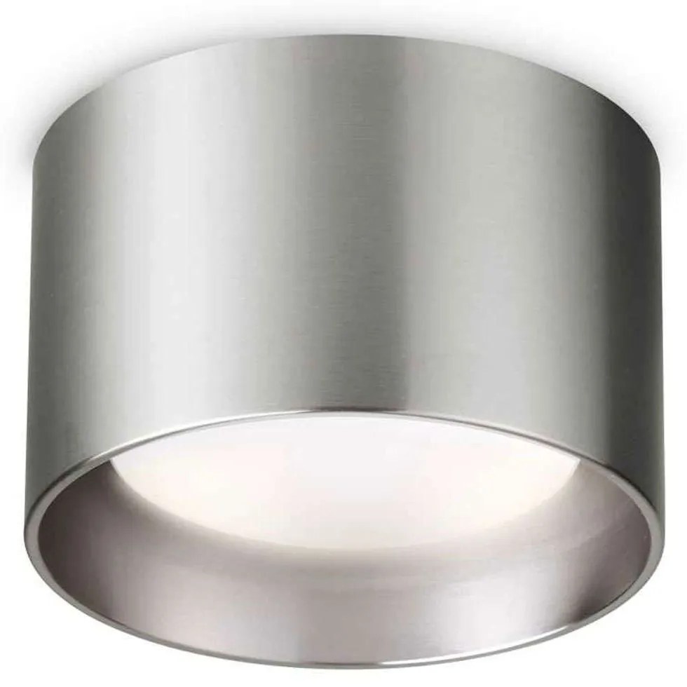 Φωτιστικό Οροφής - Σποτ Spike Round 314303 Φ10x6,5cm 1xGX53 15W Nickel Ideal Lux