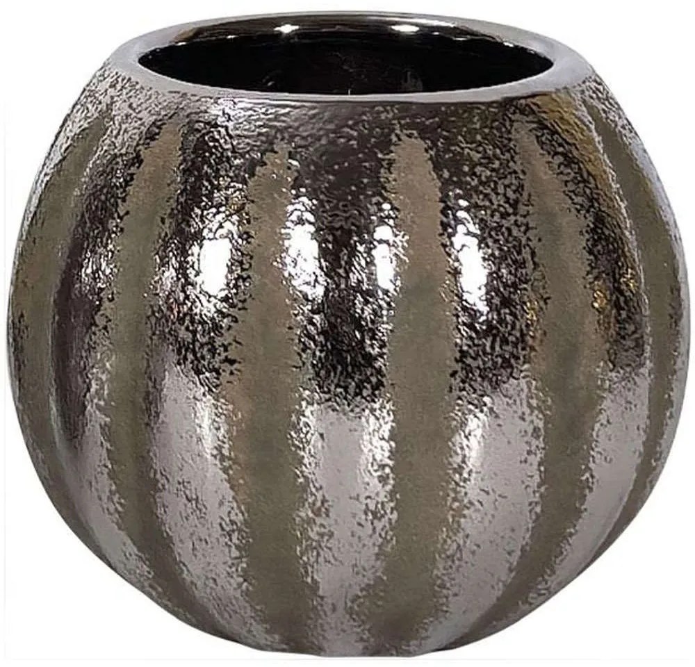 Βάζο Κεραμικό 0024-124-161 16x14cm Silver-Sand Ceramic
