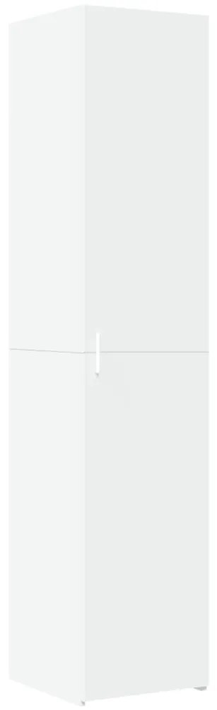 vidaXL Ντουλάπι Λευκό 40x42,5x185 εκ. από Επεξεργασμένο Ξύλο