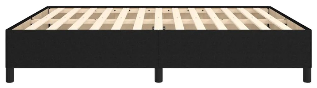 vidaXL Σκελετός Κρεβατιού Χωρίς Στρώμα Μαύρο 180x200 εκ. Υφασμάτινο