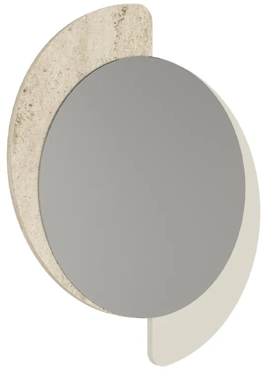 Καθρέπτης τοίχου Sevilla Μegapap χρώμα sandstone - travertine 59,2x2,2x69εκ.