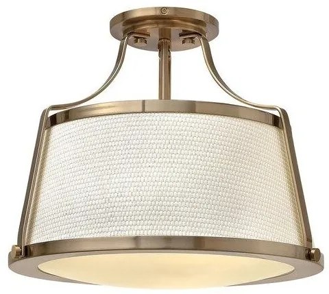 Πλαφονιέρα Φωτιστικό Οροφής 3xE27 Charlotte Elstead Lighting-HK-CHARLOTTE-SF-BC-Ορείχαλκος HK-CHARLOTTE-SF-BC