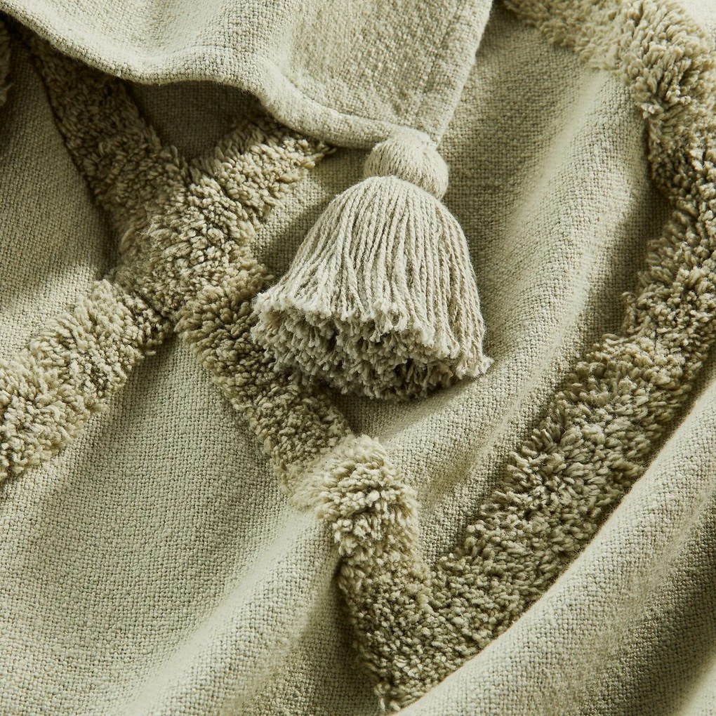 Βαμβακερό ριχτάρι με tufted μοτίβα, Assap