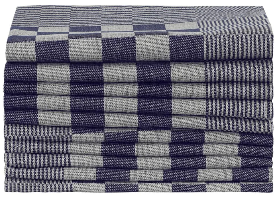 vidaXL Πετσέτες Κουζίνας 20 τεμ. Μπλε / Λευκό 50 x 70 εκ. Βαμβακερές