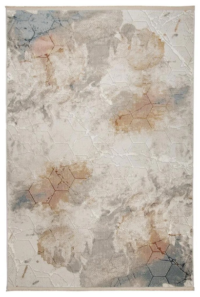 Χαλί (200x250) Βιοκαρπέτ Alora EF06A Cream/Blue