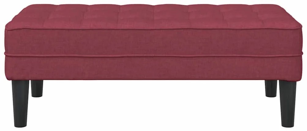 vidaXL παγκάκι Μπορντό 113 x 57 x 39 εκ. ύφασμα