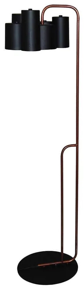 Φωτιστικό Δαπέδου HL-3566-1F 77-3995 Brody Black &amp; Old Copper  Homelighting Metal