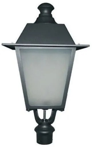 Φανάρι Κολώνας  HI1020B Φ76 RAL9005 Aca-HI1020B-Μαύρο HI1020B