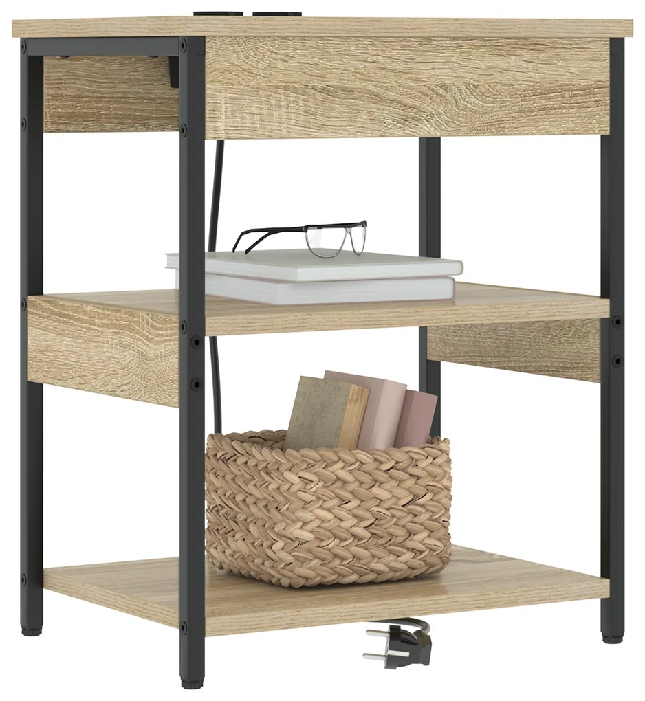 vidaXL Κομοδίνο Sonoma Δρυς 41 x 31 x 51 εκ. Επεξεργασμένο ξύλο