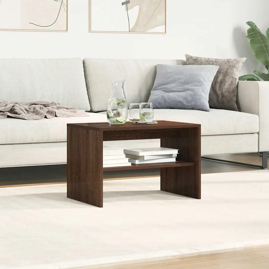 Ντουλάπι τηλεόρασης καφέ δρυς 60x40x40 cm Ξύλινη κατασκευή - Καφέ