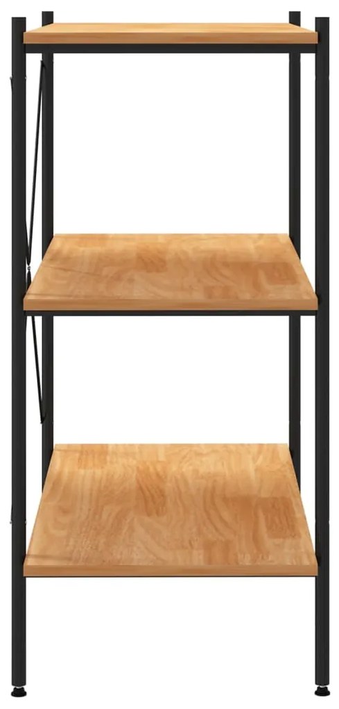 vidaXL Ράφια 3 Επιπέδων Μαύρο και Δρυς 80x40x92 εκ.