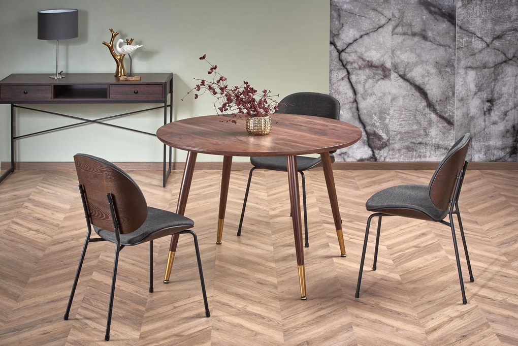 DOMENICO table walnut/gold DIOMMI V-CH-DOMENICO-ST