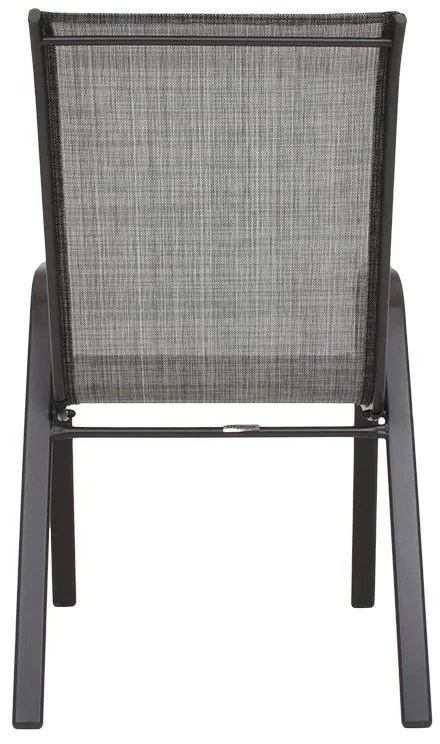 Καρέκλα FL5001 Fylliana Textlene Μαύρο - Μπέζ 55x72x92 εκ. 55x72x92 εκ.