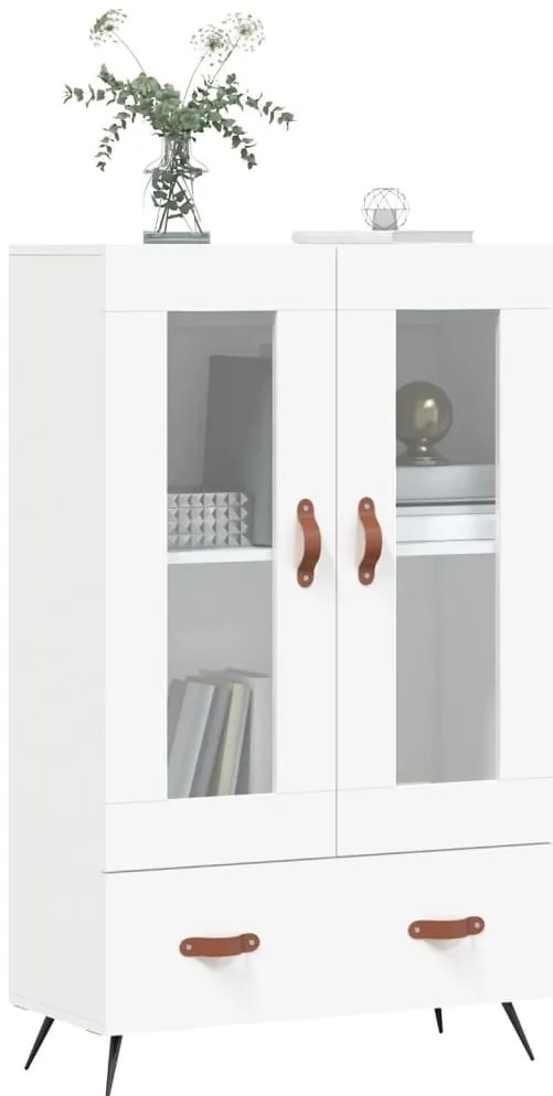 vidaXL Ντουλάπα Λευκή 69,5 x 31 x 115 εκ. από Επεξεργασμένο Ξύλο