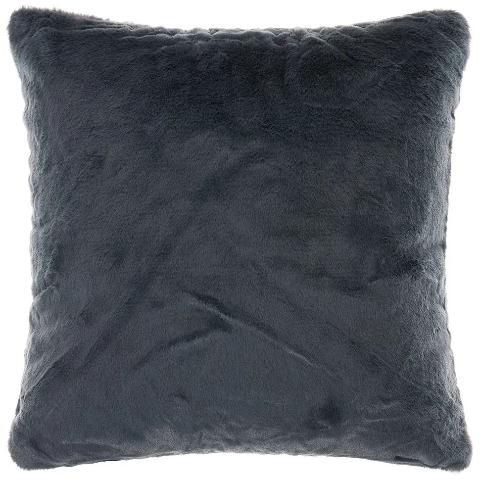 Γούνινη Διακοσμητική Μαξιλαροθήκη (65x65) Silk Fashion NX202 Anthracite